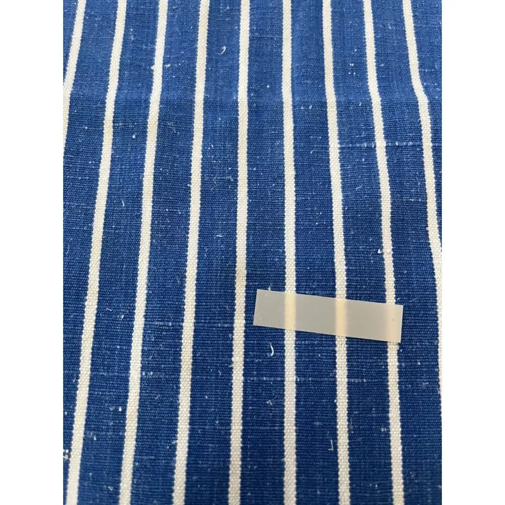 Linen Napkin Set of 4 Blue Striped Pattern 20